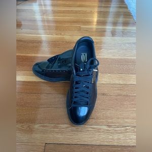 Puma patent leather black sneakers unisex